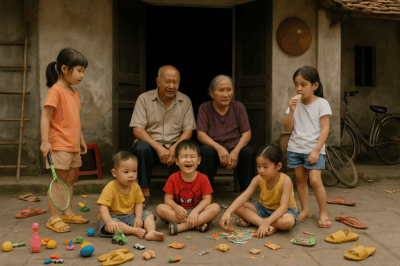 Nghỉ hè bố mẹ chồng đón cả 6 đứa cháu về, ngày nào cũng như cái chợ
