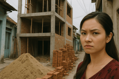 Hàng xóm làm nhà, tôi cho mượn hẳn sân nhà để họ để VLXD