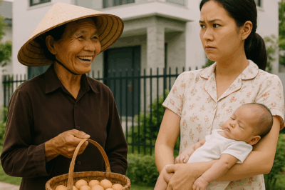 Mẹ chồng mang 20 trứng gà quê lên phố mừng đầy tháng cháu, nửa đêm con dâu xách túi của bà đặt ra cửa