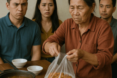 Mẹ vợ tiếc đồ thừa nên xin túi bóng đem đồ ăn về, không ngờ con rể nhìn thấy liền thái độ ra mặt