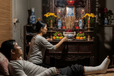 Chồng thờ vợ cũ khiến vợ mới chịu nhiều nỗi uất ức không tên, cho đến 1 ngày anh bị thương phải nằm một chỗ