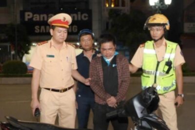 Cái kết đ_ắng cho thanh niên ‘h::ổ b:;áo’ đi xe máy ngược chiều Đam thẳng vào CSGT ở Hưng Yên