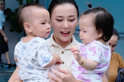 Cảnh nhập học mẫu giáo của cặp song sinh đình đám nhà Phương Oanh – Shark Bình: Đi hoành tráng, về mắt sưng