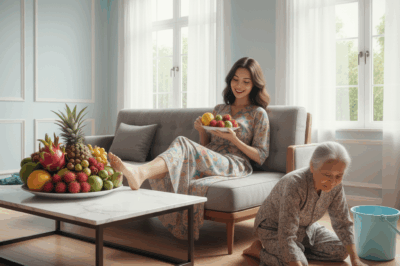 Yêu được bạn trai giàu có làm giám đốc, một lần đến nhà chơi tôi gặp osin nên sai bảo vài câu, ai ngờ bị đ;á không thương tiếc