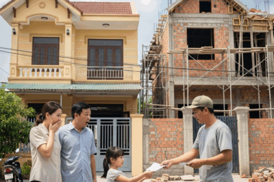 Hàng xóm lỡ xây lấn sang 5 phân đất, tôi xí xóa cho qua, mấy hôm sau họ đưa cho con g;á;i tôi 1 tờ giấy đem về