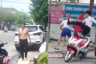 Người đàn ông đ::ánh người như trên phim trước cổng trường ở Nha Trang không phải công an như tin đồn… Hoá ra là