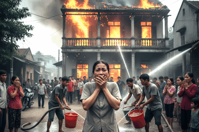 Mẹ đi một chút rồi về thôi, 2 anh em ở nhà ngoan nhé, không ngờ đó là lần cuối mẹ nhìn thấy 2 anh em