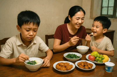 Yên tâm giao con cho vợ hai để đi công tác xa nhà, ai ngờ lúc về thấy cảnh trong bếp, tôi bàng hoàng c;ă;m h;ận